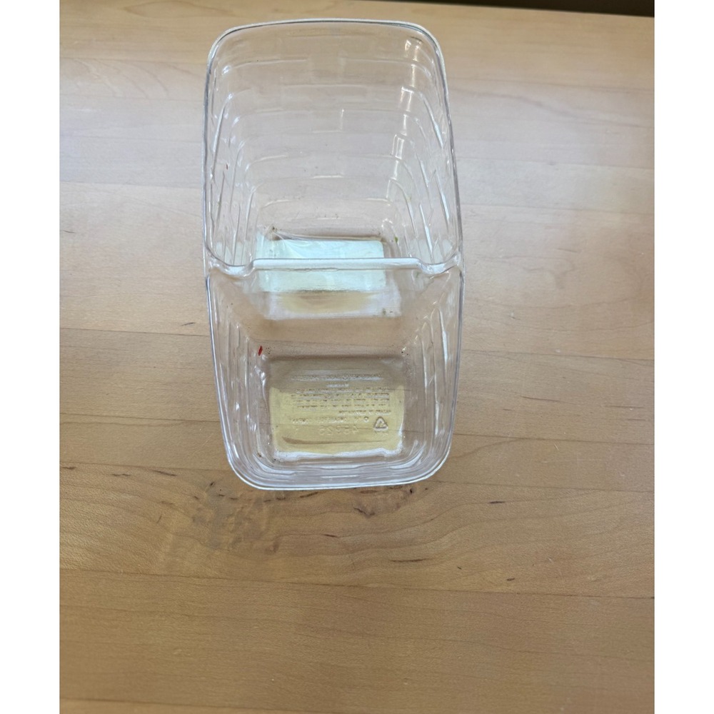Longaberger Mini Vegetable Basket Clear Plastic Protector #48925 7.75L 4.5W 4.5H